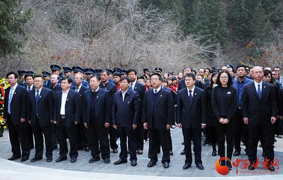 榆中县烈士公祭仪式现场