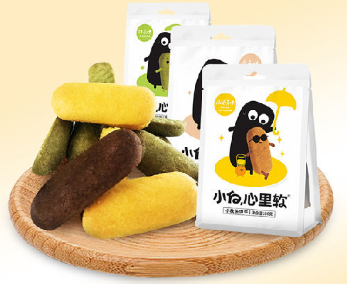 图:小白心里软小枕头饼干