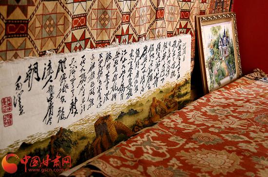 手工完成的地毯样品