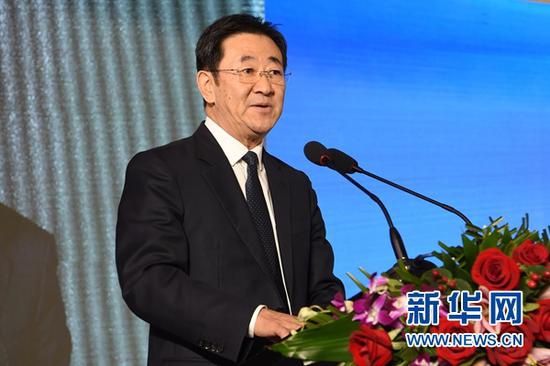 新华社总经理室总经理张永平在推介活动上致辞。新华社记者 范培珅 摄