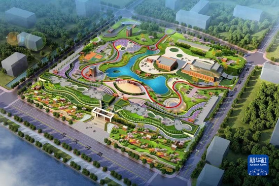 这是兰州市七里河安宁污水处理厂效果图。(图片来源:兰州市水务局)