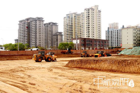 团结小学新校区建设项目施工现场。