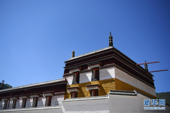这是已经完成修缮的拉卜楞寺佛殿建筑(7月12日摄)。新华社记者 陈斌 摄