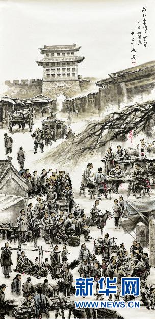 《市井东门叫卖声》(王鸿庆 作品)