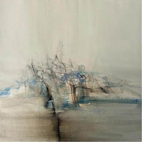 Windward boat 50x50cm 2018