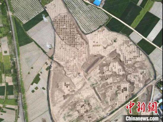 图为圪垯川遗址发掘区正射影像。(资料图) 张鹏 摄