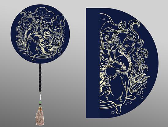 《水明扇秀》 金奖