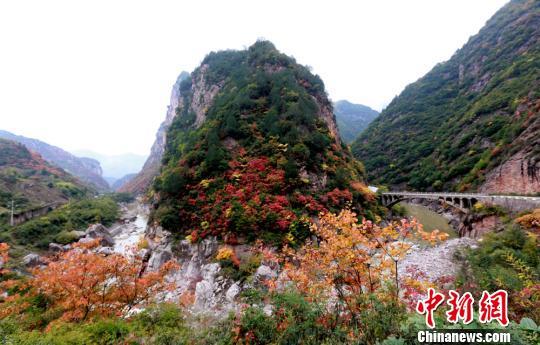 图为灵官峡秋景怡人。 张怀林 摄