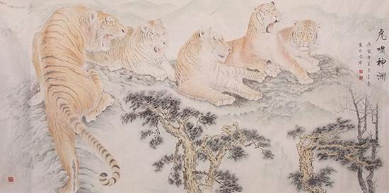 李豪作品 《虎啸神洲》