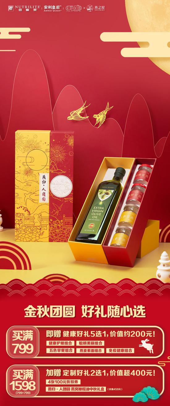 图:“燕归·人团圆”燕窝橄榄油中秋礼盒