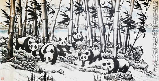 王永春作品《墨竹国宝图》