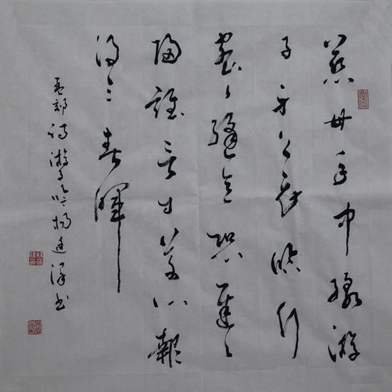 孟郊《游子吟》 规格69cmx69cm 2020.5