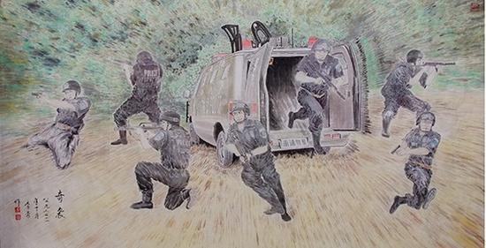 李豪作品 《奇袭》
