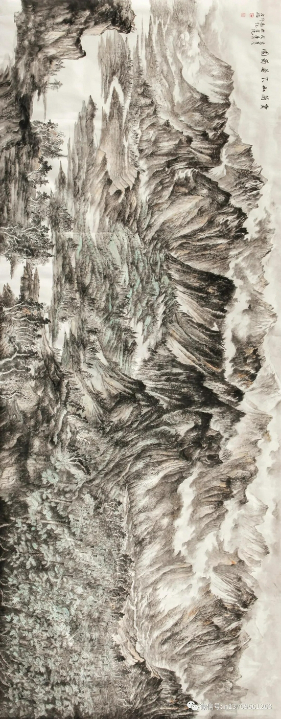 《贺兰山下葡萄园》550cm×215cm