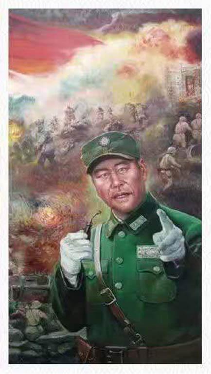 题目:《叶挺》尺寸:150cm×100cm 年代:2014年绘 画种:油画