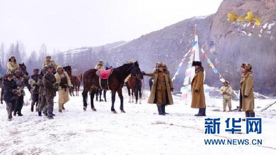 这是红色历史题材电影《浴血誓言》的剧照。