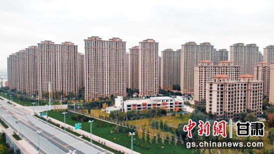图为航拍的兰州高新区。(资料图)高展 摄