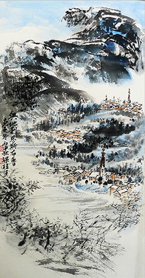 梁桂才作品《奥地利恩斯布鲁克》