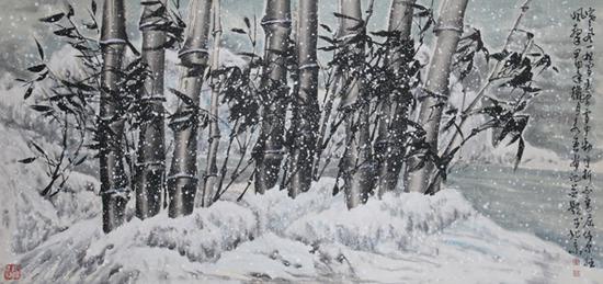 王永春作品《铁骨傲雪》