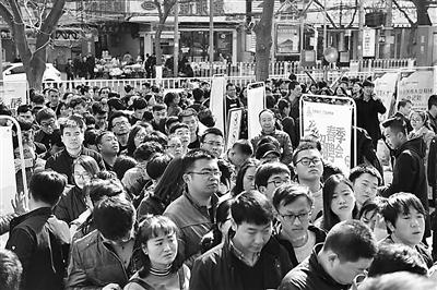 招聘会现场 丁凯摄