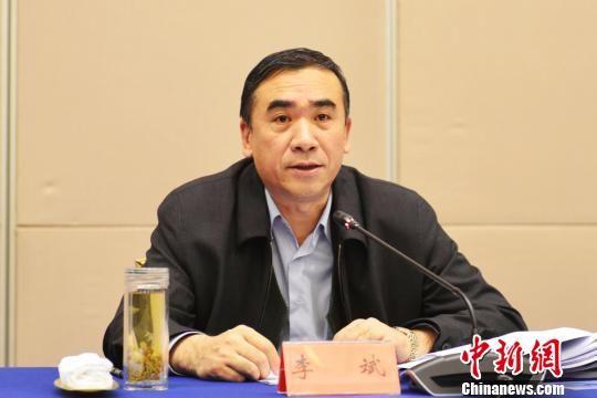 图为甘肃省副省长李斌出席会议并讲话。 南如卓玛 摄