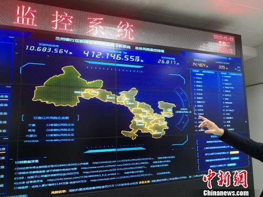 图为兰州银行大数据风险管理。 南如卓玛 摄