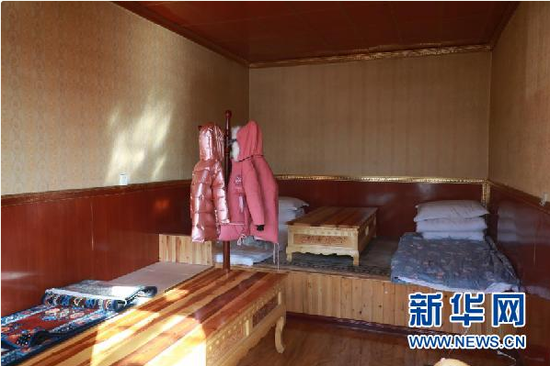 尕秀村村民贡保加宽敞明亮的藏家乐