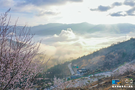 图为保康山区云海景观。新华网发 陈先瑞摄
