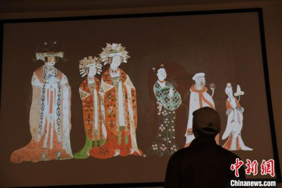 图为敦煌研究院数字展。(资料图) 杨艳敏 摄