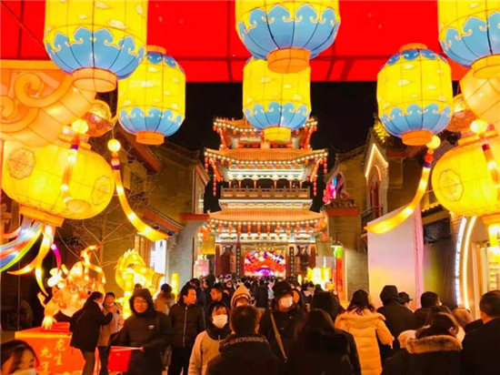 甘肃文旅市场的灯会。来源:甘肃省文旅厅。