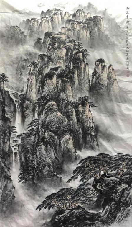 《雨后青山》289cm×182cm 2020年