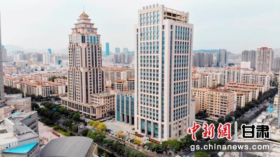 图为航拍的兰州高新区。(资料图)