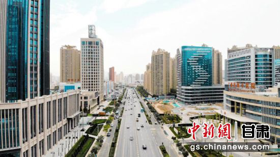 图为航拍的兰州高新区。(资料图)