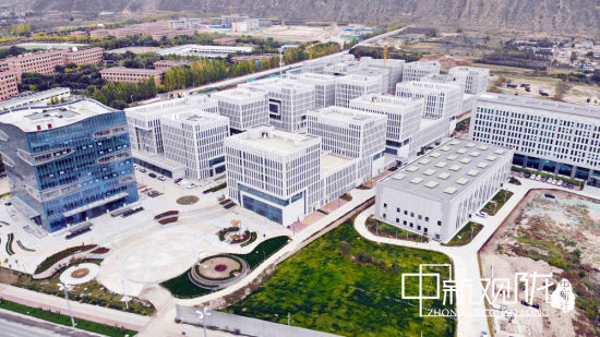 图为兰州高新区国家生物医药产业基地。
