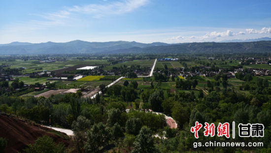 从高山俯视,昔日旱塬已是绿树成荫。