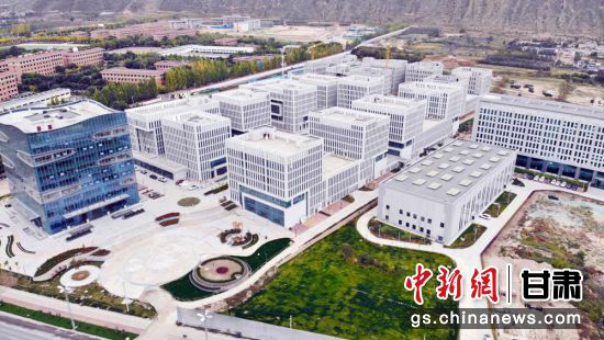 图为航拍的兰州高新区。(资料图)