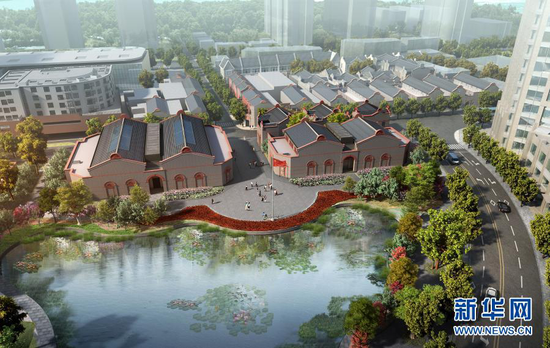 这是中共一大纪念馆的建筑效果图。新华社发