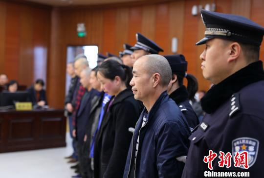 图为法庭宣判现场。西安中院
