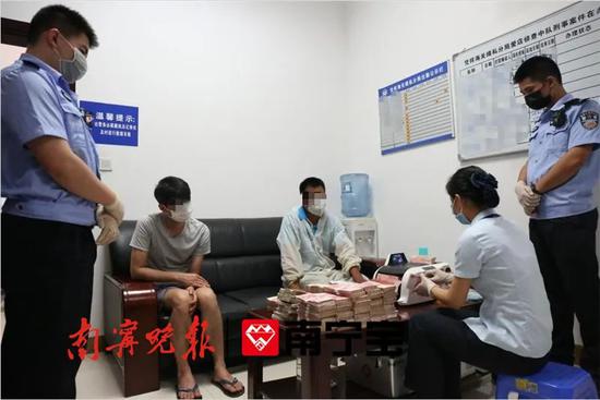 ▲清点现场 庞李柱摄