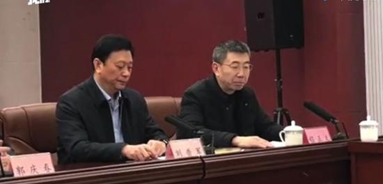 ▲恢复名誉大会上的程正义。视频截图