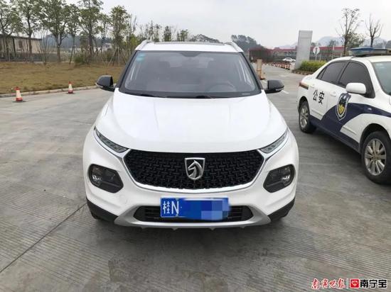 △苏某驾驶的车辆 通讯员潘洪江供图