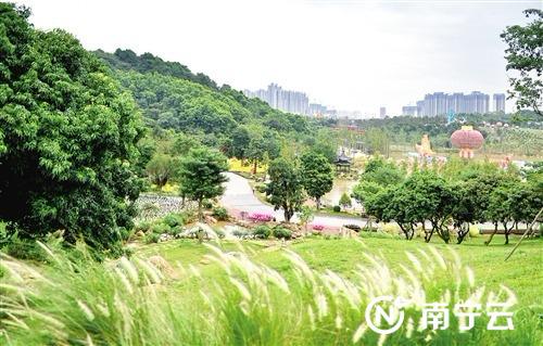 ▲青秀山新东区美景。