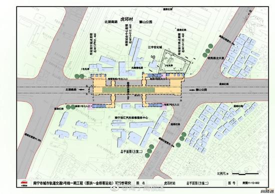 南宁地铁4号线站点图