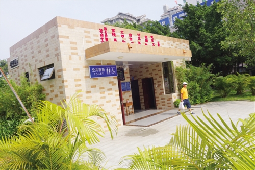 新建的滨湖经典公厕环境整洁
