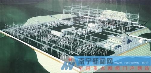 金陵变电站效果图 记者 陈蕾 播翻拍