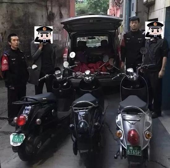 这些偷电动车的,偷电瓶的 南宁警方统统给抓起来了