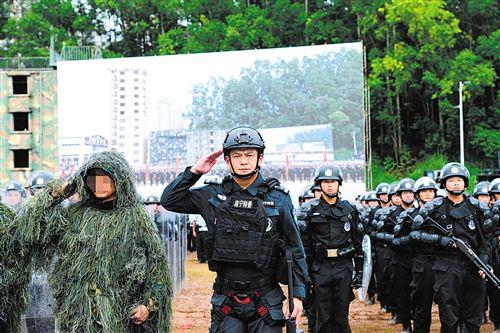曾浩参加广西公安实战大练兵