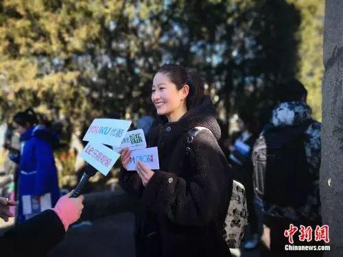 图为北京电影学院考生彭一丹。袁秀月 摄 图为北京电影学院考生彭一丹。袁秀月 摄