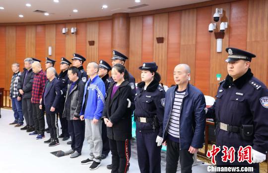 图为法庭宣判现场。西安中院