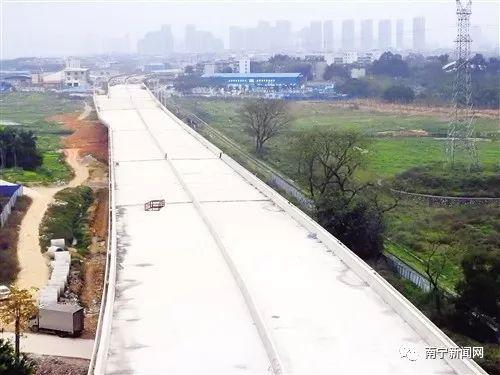 城市东西向快速路完成大化路心圩江大桥段